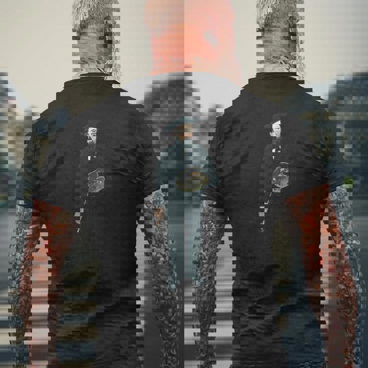 セルフポートレート アンリ・ルソー作 リール・サン・ルイス 1890 メンズTシャツ バックプリント 高齢者への贈り物