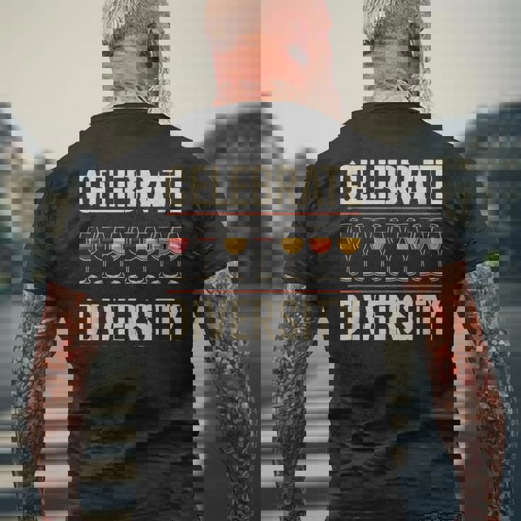 セレブレート・ダイバーシティ・ソムリエ メンズTシャツ バックプリント 高齢者への贈り物