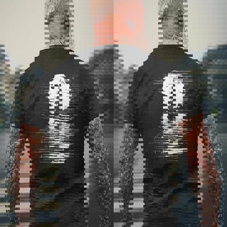 セーリングスケッチ キャプテンヨット メンズTシャツ バックプリント 高齢者への贈り物