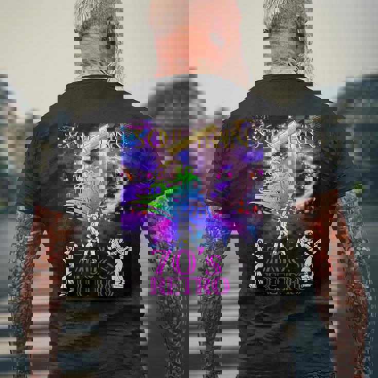 ソウルトレイン_Funky_016 メンズTシャツ バックプリント 高齢者への贈り物