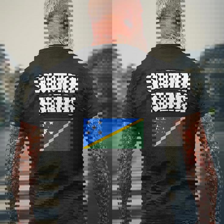 ソロモン諸島 メンズTシャツ バックプリント 高齢者への贈り物