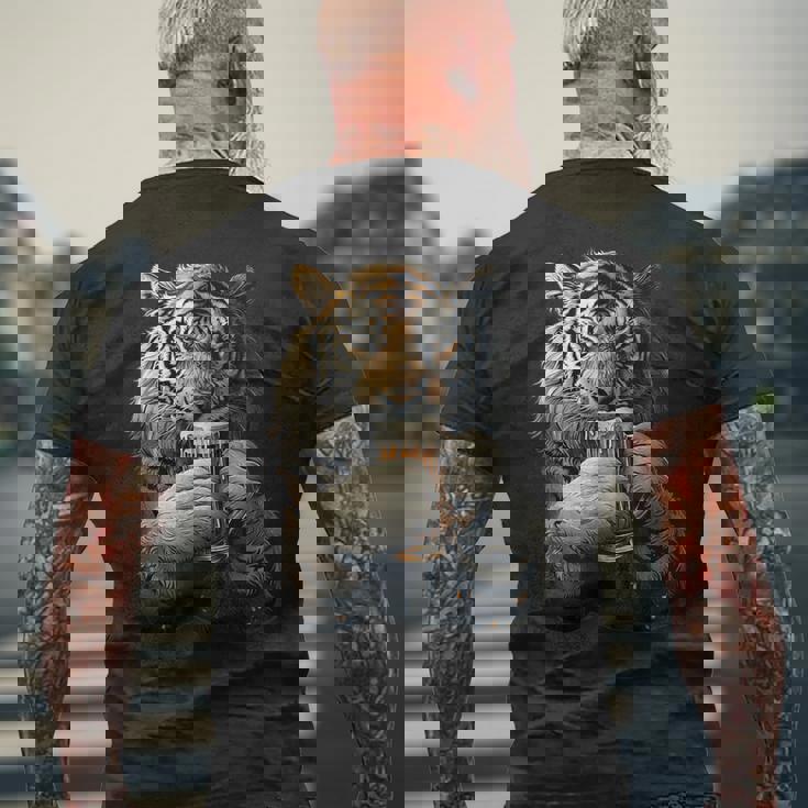 タイガービール メンズTシャツ バックプリント 高齢者への贈り物