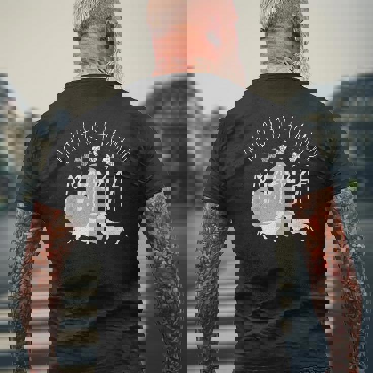 ダックスフンド 母の日 ウィニー ママ 犬好き メンズTシャツ バックプリント 高齢者への贈り物