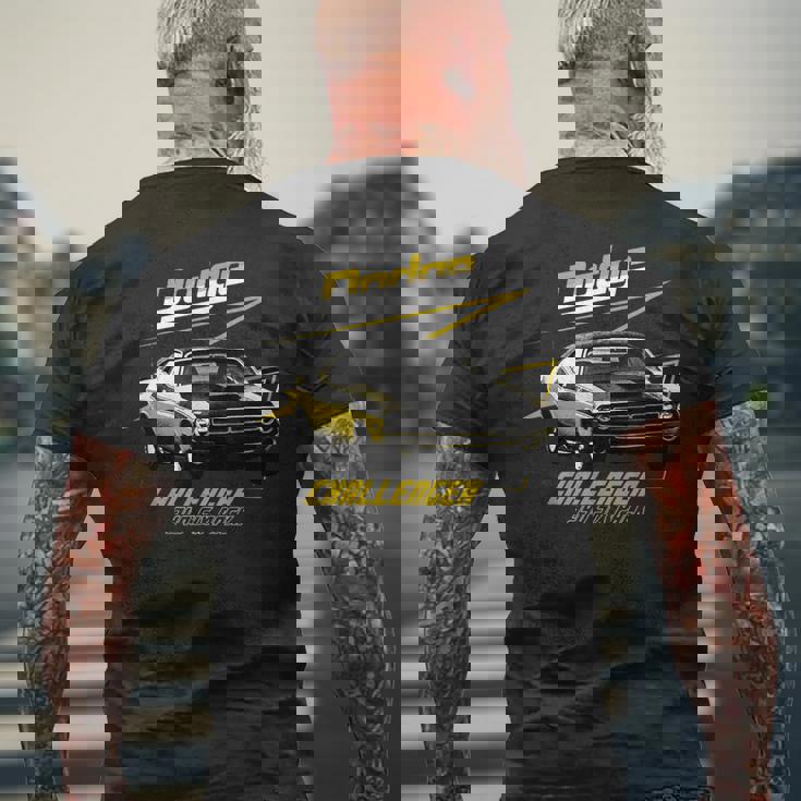 ダッジ チャレンジャー 340 6個パック メンズTシャツ バックプリント 高齢者への贈り物