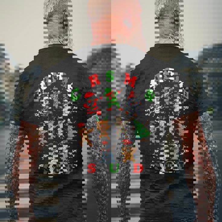 ダビングクリスマスブリークリスマスセーターサンタダブスクワッドキッズボーイ メンズTシャツ バックプリント 高齢者への贈り物