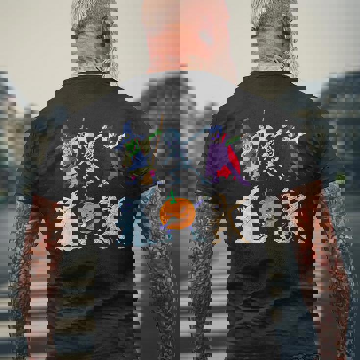 ダビングハロウィン骨格の魔女ヴァンパイアゴーストモンスター メンズTシャツ バックプリント 高齢者への贈り物