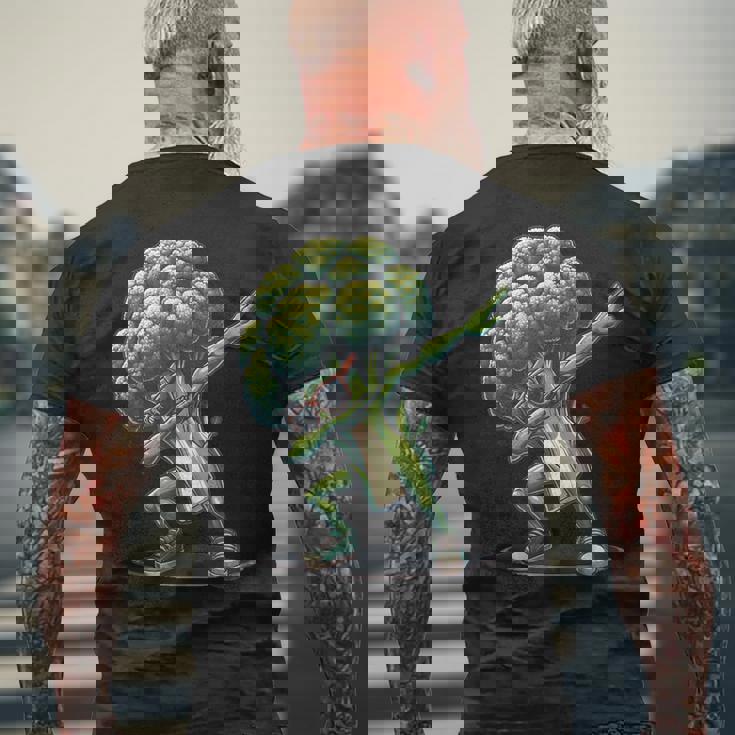 ダブ ブロッコリー ダンス ダブ ブロッコリー 野菜 メンズTシャツ バックプリント 高齢者への贈り物