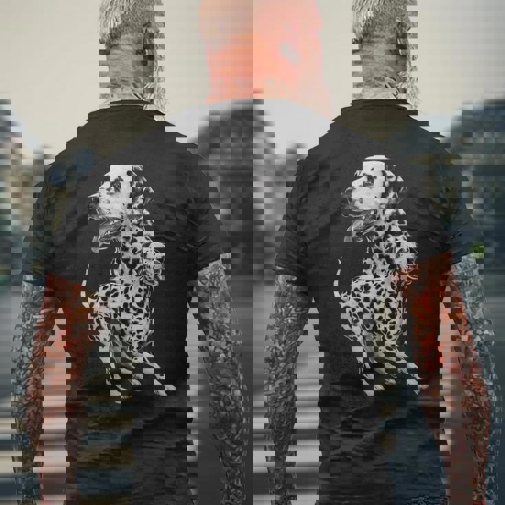 ダルメシアン メンズTシャツ バックプリント 高齢者への贈り物