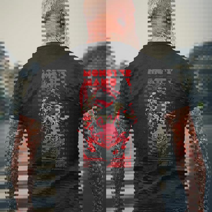 ダンジョンズ&ドラゴンズ モンスターマニュアル メンズTシャツ バックプリント 高齢者への贈り物