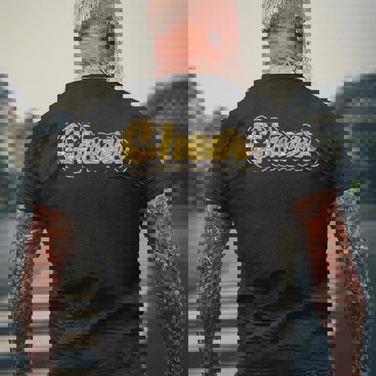 チア チアリーディング チア メンズTシャツ バックプリント 高齢者への贈り物