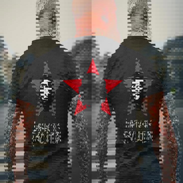 チェ・ゲバラ、キューバ、ゲリラ、チェ メンズTシャツ バックプリント 高齢者への贈り物