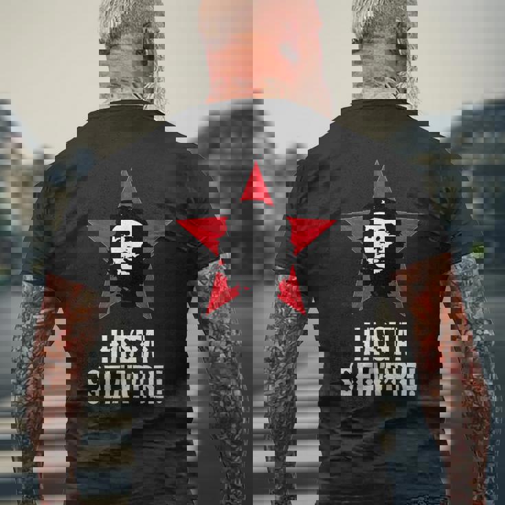 チェ・ゲバラ、キューバ、革命、ゲリラ、チェ メンズTシャツ バックプリント 高齢者への贈り物