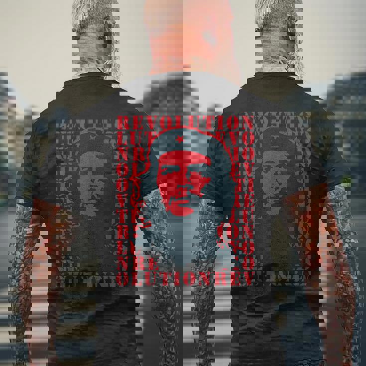 チェ・ゲバラ・レボリューション・レベル・レッド メンズTシャツ バックプリント 高齢者への贈り物