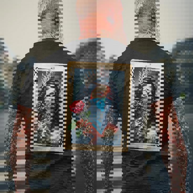 チカーナ レイナ チカーノ シャツ チョロ クイーン かわいい レトロ ローライダー メンズTシャツ バックプリント 高齢者への贈り物