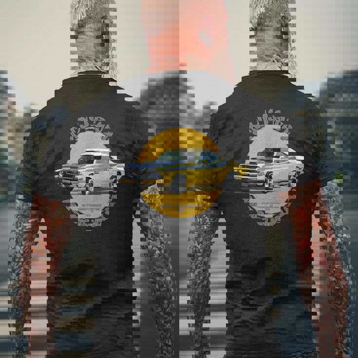 チャレンジャーta アメリカンマッスルカー 60年代 70年代 メンズTシャツ バックプリント 高齢者への贈り物