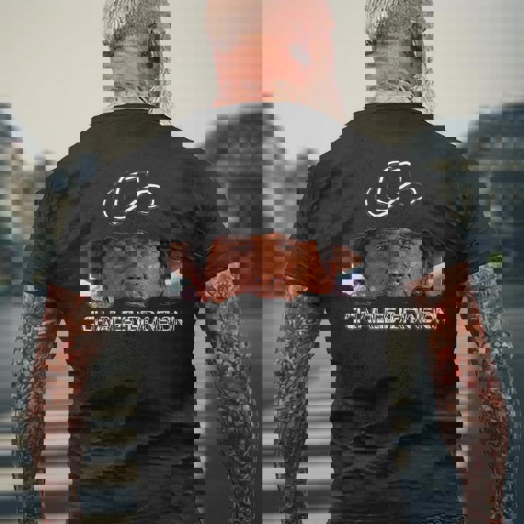 チャールズブロンソン_001 メンズTシャツ バックプリント 高齢者への贈り物