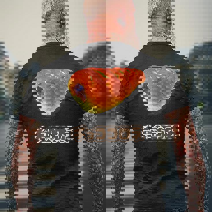 チョココロネ 菓子パン（デリシャス スイーツ）【変なtシャツ屋さん】ポップ かわいい 面白 イラスト デザイン メンズTシャツ バックプリント 高齢者への贈り物