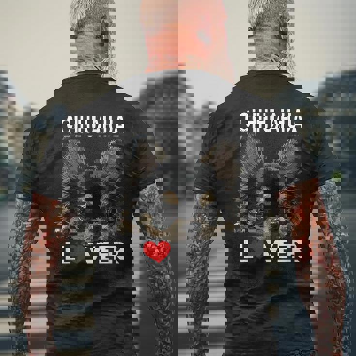 チワワ 長髪好き チワワ 長髪 チワワ メンズTシャツ バックプリント 高齢者への贈り物