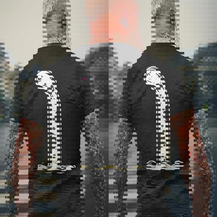 チンアナゴ（Big ビッグ）【どうぶつフレンズ】魚 水族館の生き物 かわいい 面白い 動物 イラスト キャラクター メンズTシャツ バックプリント 高齢者への贈り物