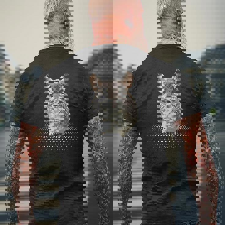 チンチラデザイン ギフトアイデア メンズTシャツ バックプリント 高齢者への贈り物