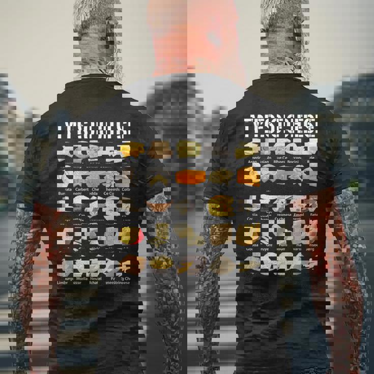 チーズシャツの種類 チーズの種類 シャツ チーズの種類 メンズTシャツ バックプリント 高齢者への贈り物