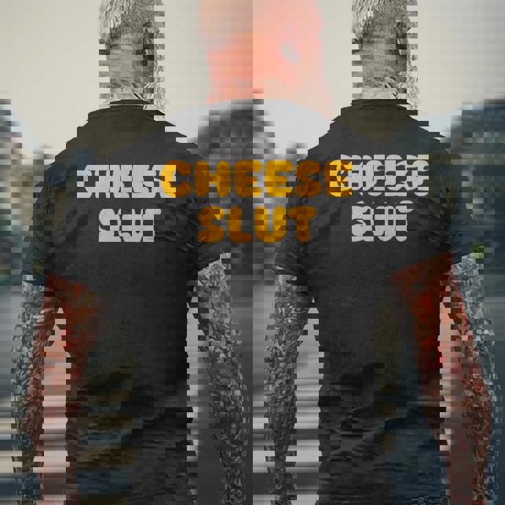 チーズ痴女 メンズTシャツ バックプリント 高齢者への贈り物