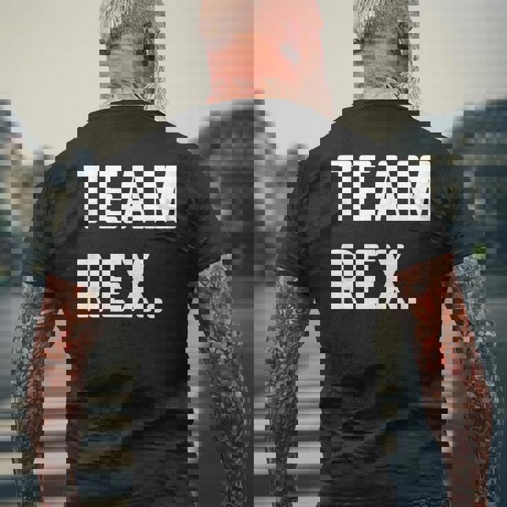 チームレックス メンズTシャツ バックプリント 高齢者への贈り物