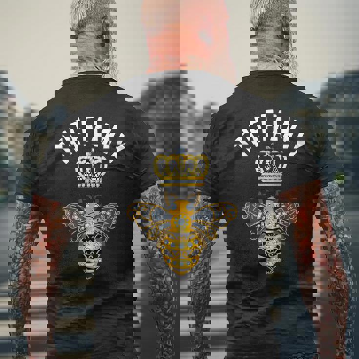 ティファニー 名前 ティファニー 誕生日プレゼント 女王冠 蜂 ティファニー メンズTシャツ バックプリント 高齢者への贈り物