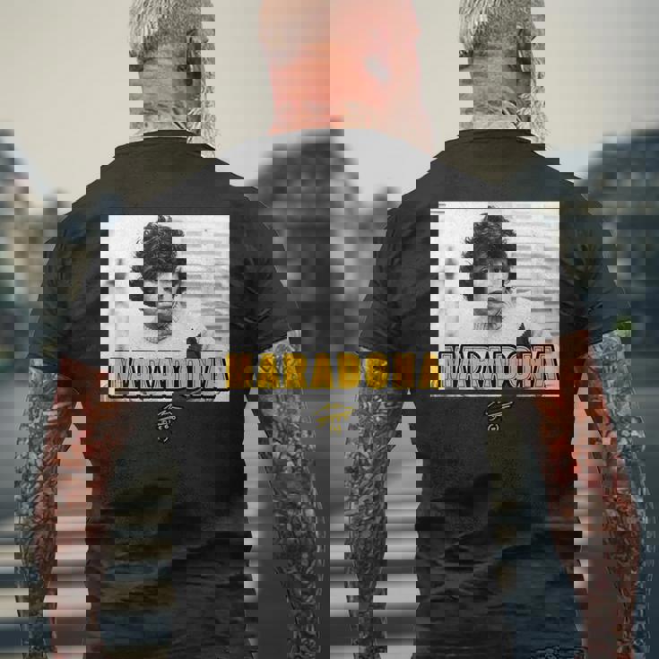 ディエゴ・マラドーナ・ヤング メンズTシャツ バックプリント 高齢者への贈り物