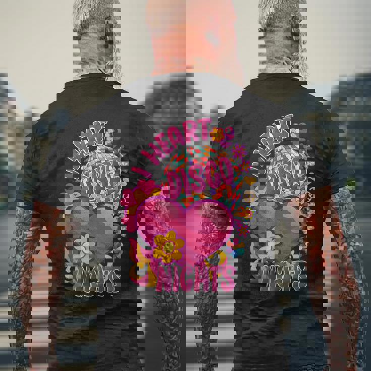 ディスコ グルービー ヒッピー 70年代 80年代 ヴィンテージ 70年代ディスコ衣装 メンズTシャツ バックプリント 高齢者への贈り物