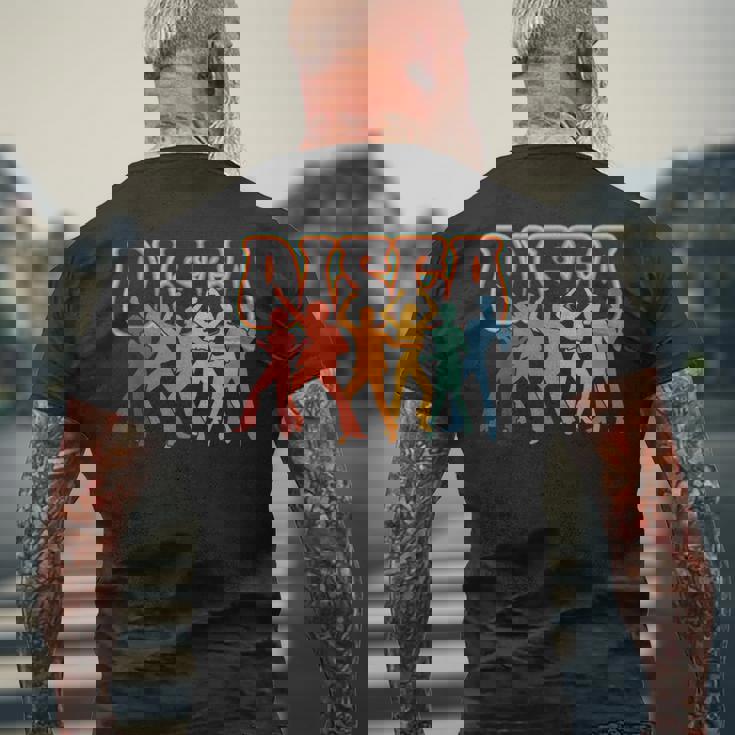 ディスコパーティダンス メンズTシャツ バックプリント 高齢者への贈り物