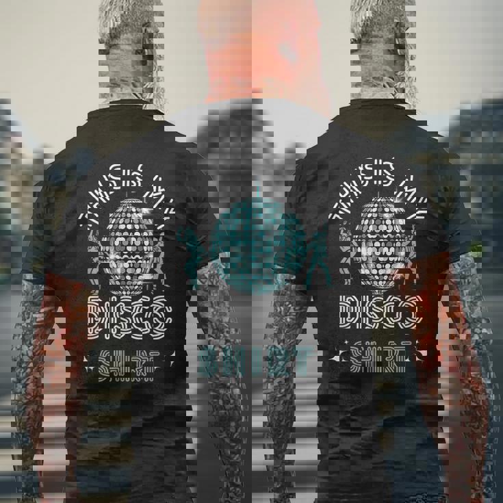 ディスコ衣装 レディース メンズ 70年代&80年代コスチューム This Is My Disco メンズTシャツ バックプリント 高齢者への贈り物