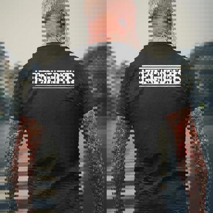 ディセンデント クラシックデザインtシャツ メンズTシャツ バックプリント 高齢者への贈り物