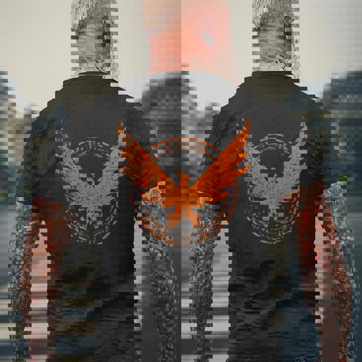 ディビジョン ユナイテッド ディビッド ローグ エージェント メンズTシャツ バックプリント 高齢者への贈り物