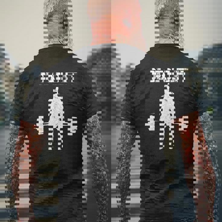 デッドリフト Deadlift メンズTシャツ バックプリント 高齢者への贈り物