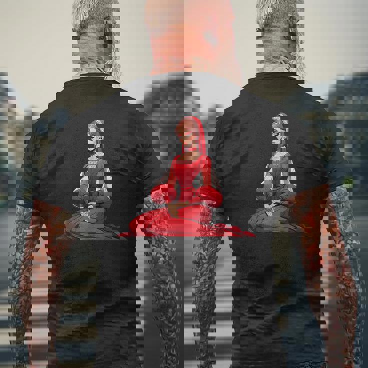 デド・モロズ スネグロチカ ロシア ロシア人 サンタクロース ロシア人 メンズTシャツ バックプリント 高齢者への贈り物