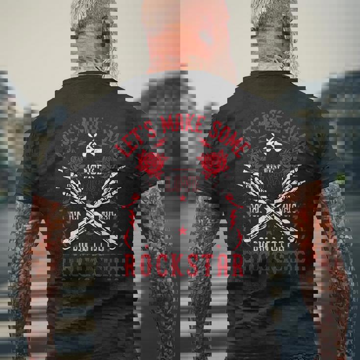 デビルロック パンク ハードロック ヘビーメタル スカート メンズTシャツ バックプリント 高齢者への贈り物