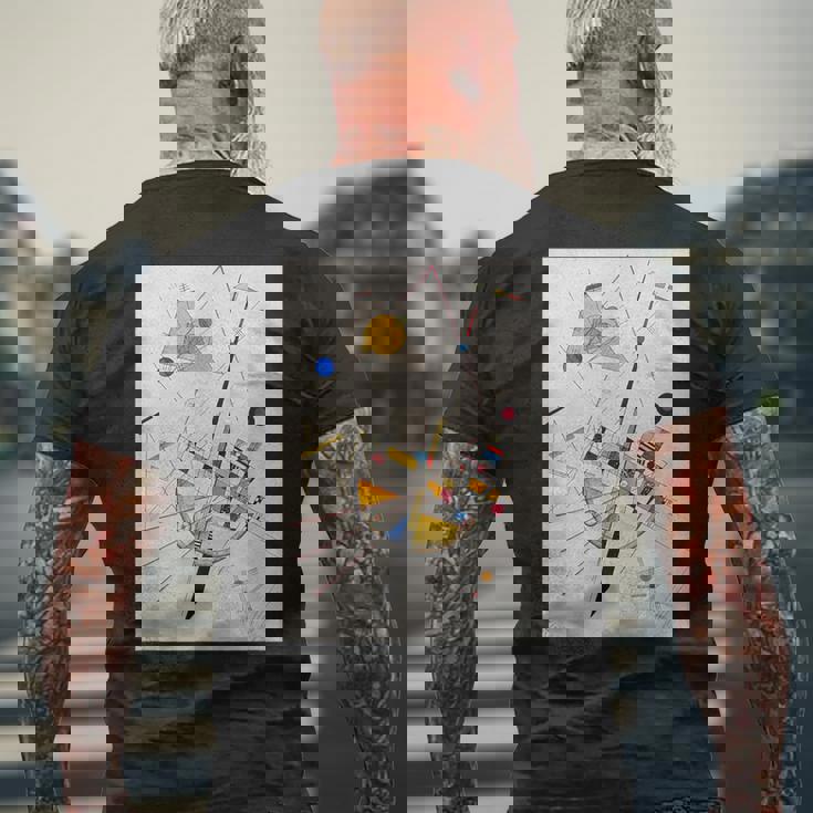 デリケートテンション-カンディンスキー メンズTシャツ バックプリント 高齢者への贈り物