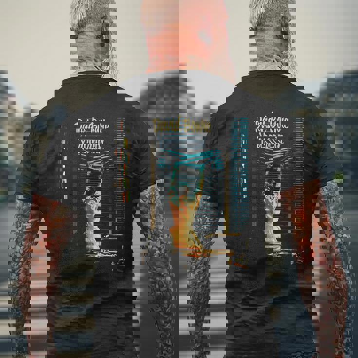 デヴィッド・ボウイ・ヤサシン メンズTシャツ バックプリント 高齢者への贈り物