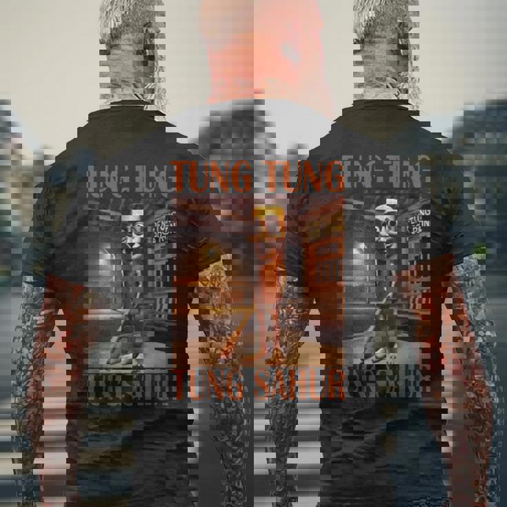 トゥン・トゥン・サフール メンズTシャツ バックプリント 高齢者への贈り物