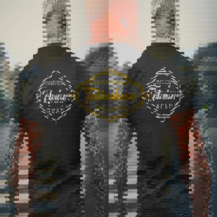 トッテナム イングランド トッテナム Ukスタイル メンズTシャツ バックプリント 高齢者への贈り物