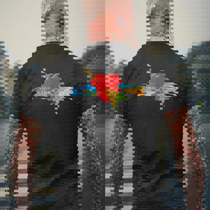 トム・ペティとハートブレイカーズのクラシックロゴ。 メンズTシャツ バックプリント 高齢者への贈り物