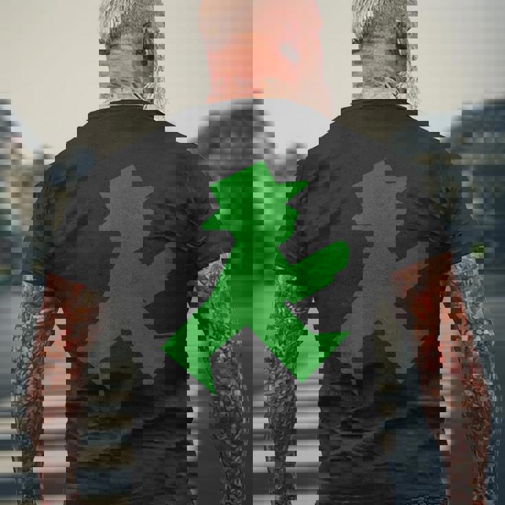 トラフィックライトマン ウォーカー メンズTシャツ バックプリント 高齢者への贈り物