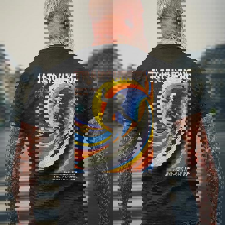 トランサーフィン メンズTシャツ バックプリント 高齢者への贈り物