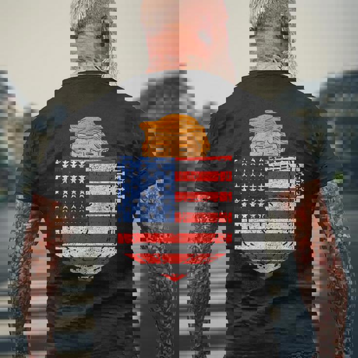 トランプ・イン・ユア・ポケットusa選挙 2024年7月4日のトランプ メンズTシャツ バックプリント 高齢者への贈り物