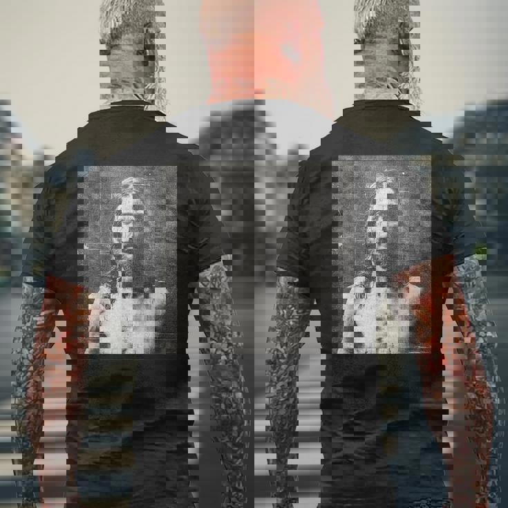 トリノのヴィンテージイエス聖骸布 メンズTシャツ バックプリント 高齢者への贈り物