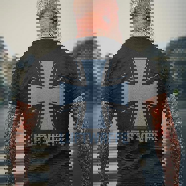 ドイツ空軍軍 ドイツ連邦軍 メンズTシャツ バックプリント 高齢者への贈り物