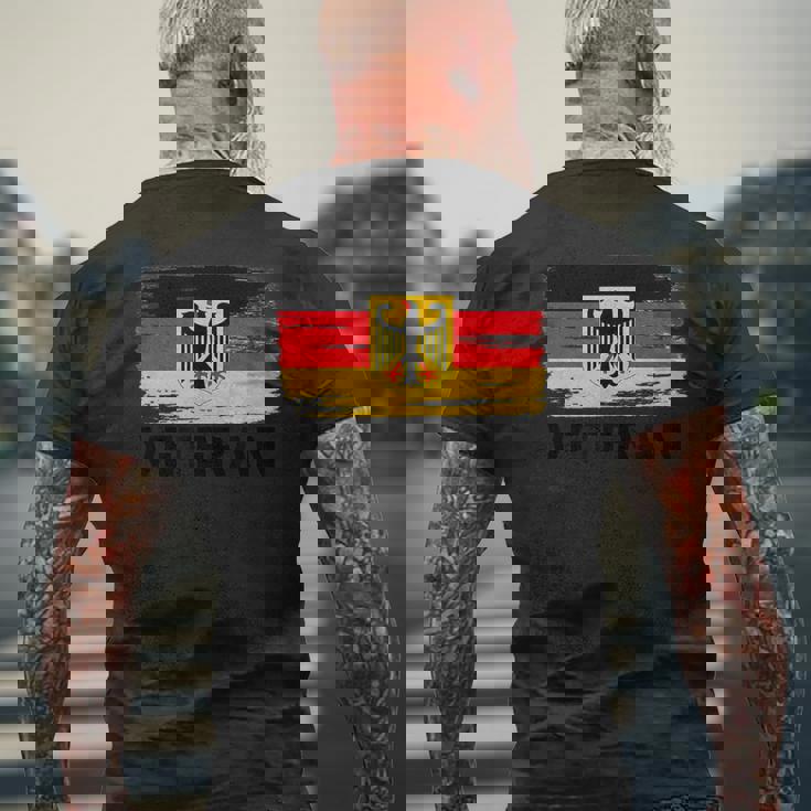 ドイツ退役軍人tシャツ イーグルとフラッグ – 愛国的なゲルマ メンズTシャツ バックプリント 高齢者への贈り物