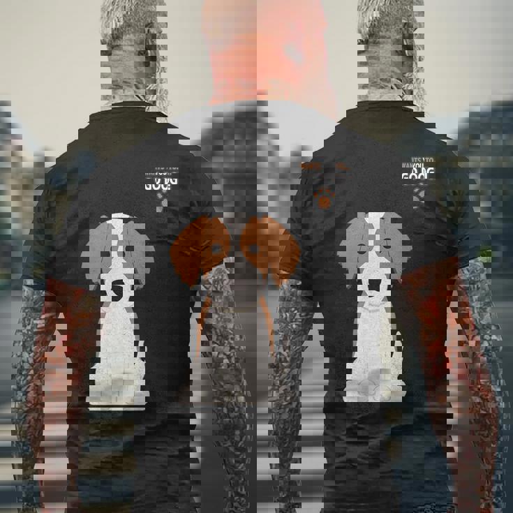 ドッグシリーズ「コーイケルホンディエ」 メンズTシャツ バックプリント 高齢者への贈り物