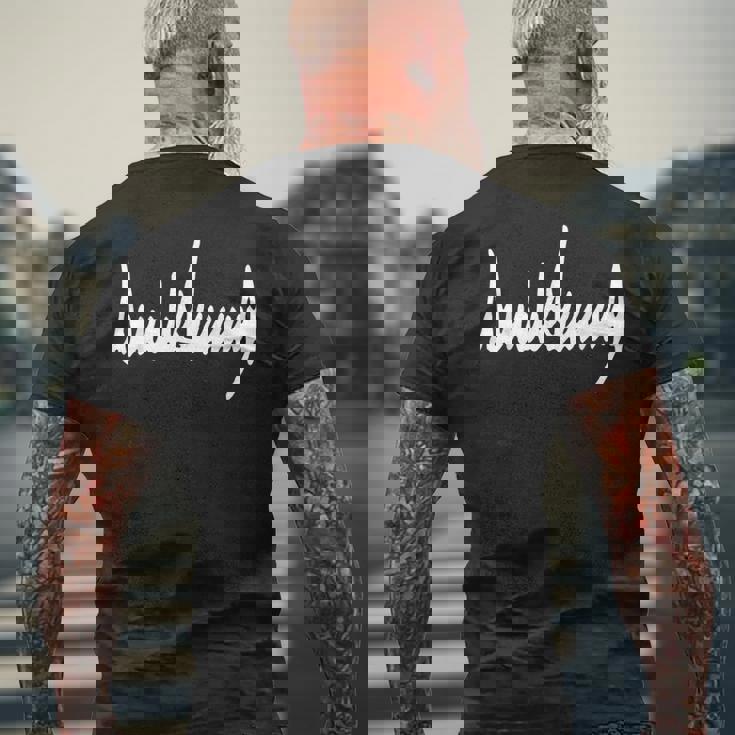 ドナルド J トランプ サインtシャツ メンズTシャツ バックプリント 高齢者への贈り物